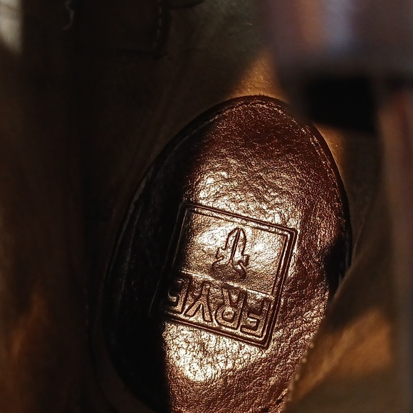 Frye Rich Brown Leather Ankle Booties Women's Sz 8.5 - Picture 5 of 12